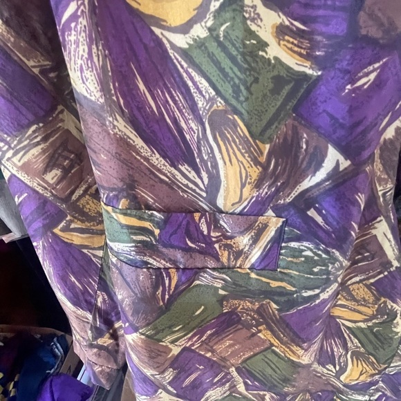 Robert Stock‎ Limited 100% SILK blazer pockets one button closure lightweight - Picture 6 of 7